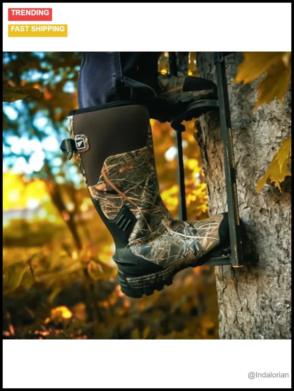 Insulated Waterproof Hunting Boots – 1000G Thinsulate, 5mm Neoprene, Rubber